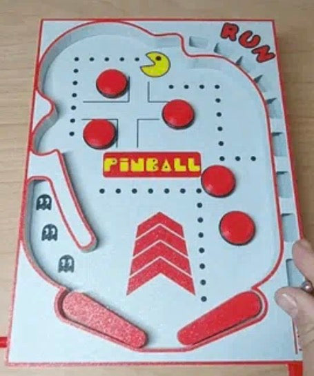 Portable pinball machine game